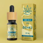 Herbalus CBD olej 5% - s vitamíny D3+K2 10 ml
