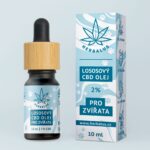 Herbalus Lososový CBD olej 2% pro zvířata 10 ml