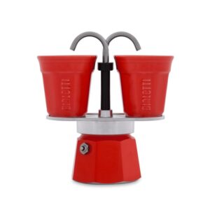 Bialetti Dárková sada Bialetti Mini Express 2 šálky červená