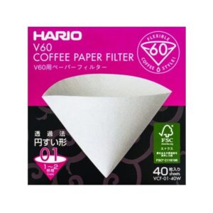 Hario Filtry papírové Hario V60-01 40 ks