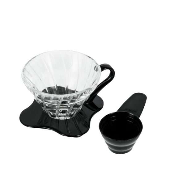 Hario Dripper Hario V60 skleněný černý (VDG-02B)